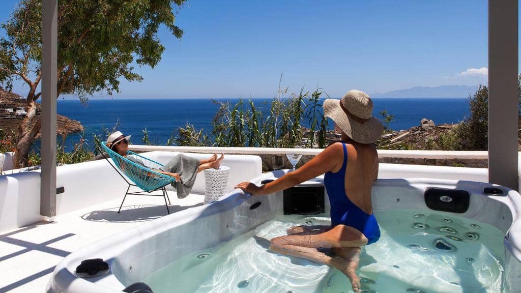 LYO Boutique Hotel Mykonos - Panorama Sea View Suite Jetted Tub
